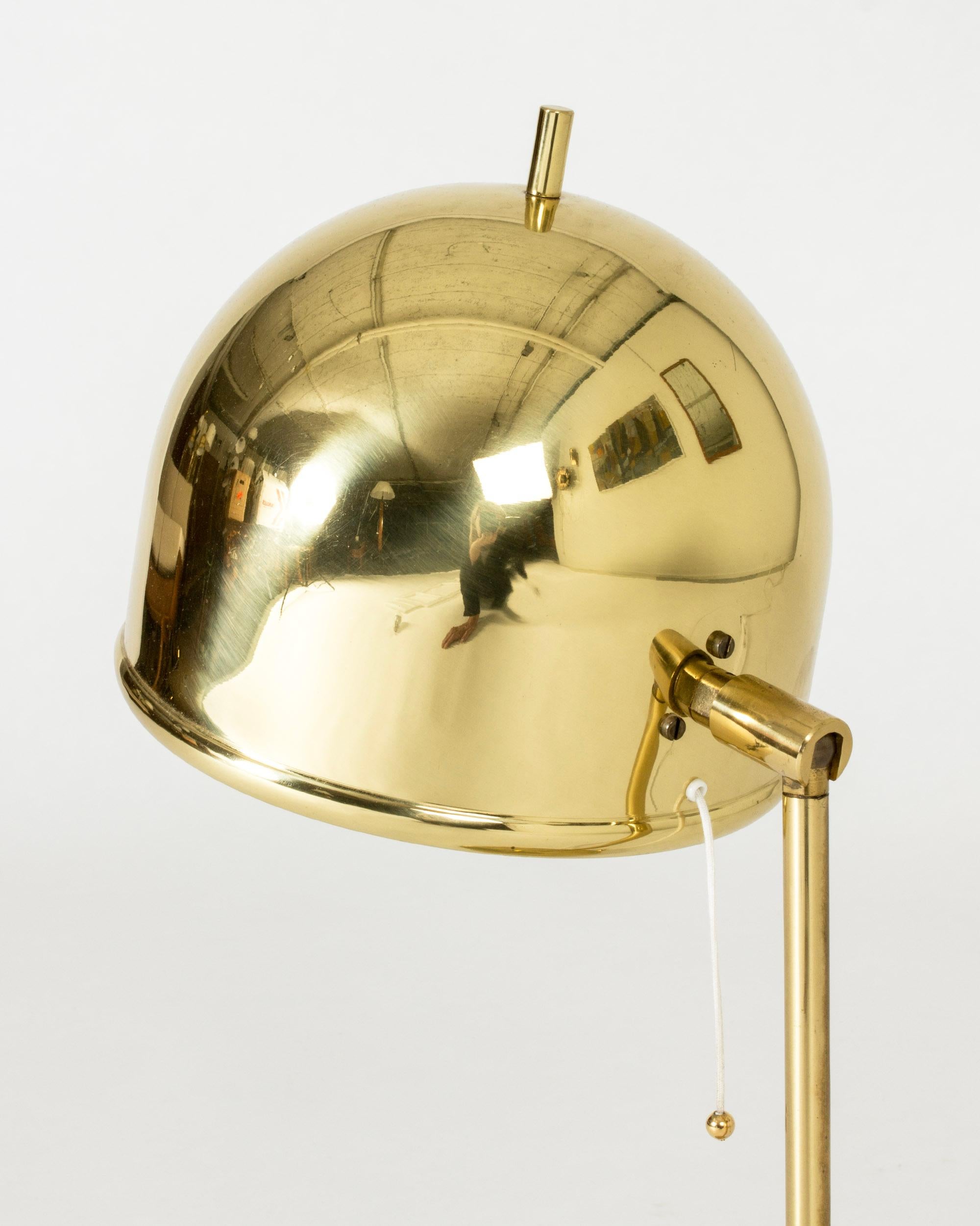 Vintage Midcentury Brass Table Lamp from Bergboms, Sweden, 1960s In Good Condition For Sale In Stockholm, SE