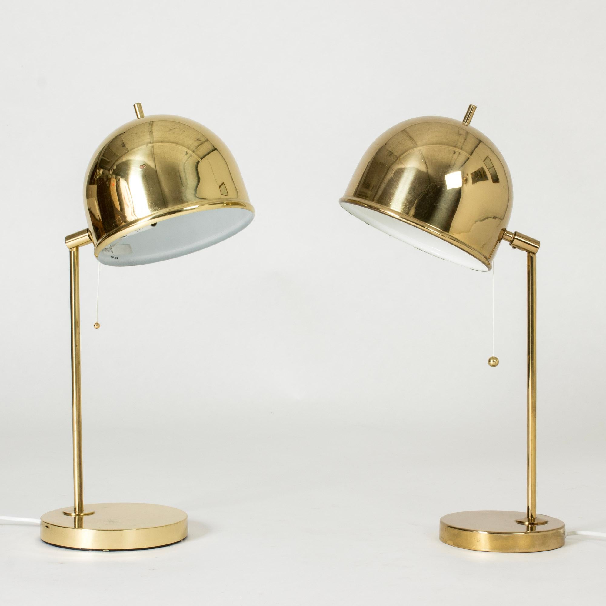 Vintage Midcentury Brass Table Lamp from Bergboms, Sweden, 1960s 3