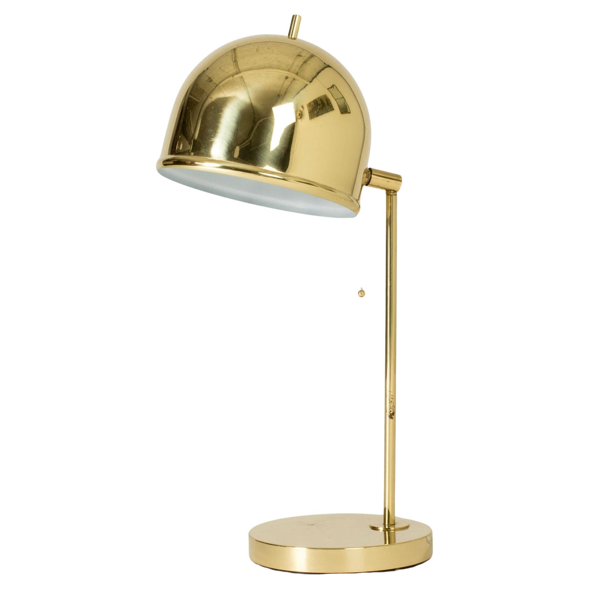 Vintage Midcentury Brass Table Lamp from Bergboms, Sweden, 1960s For Sale
