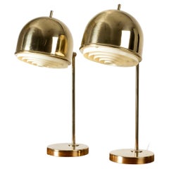 Vintage Midcentury Brass Table Lamps from Bergboms, Sweden, 1960s