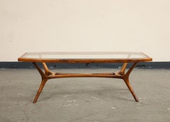 Vintage Midcentury Brazilian Wood and Glass Coffee Table