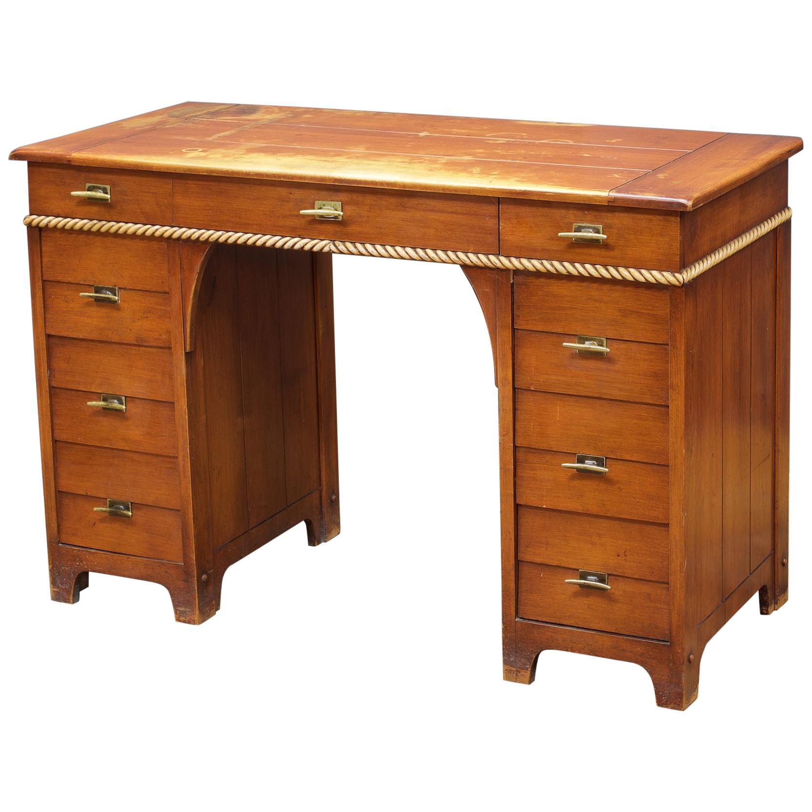 Vintage Metal Desk By Simmons at 1stDibs