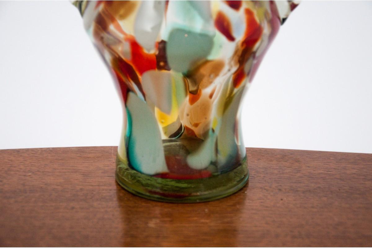20th Century Vintage Midcentury Colorful Vase, Poland, 1980s For Sale