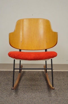 Vintage Midcentury Danish Modern lb Kofod Larsen Penguin Rocking Chair Rocker