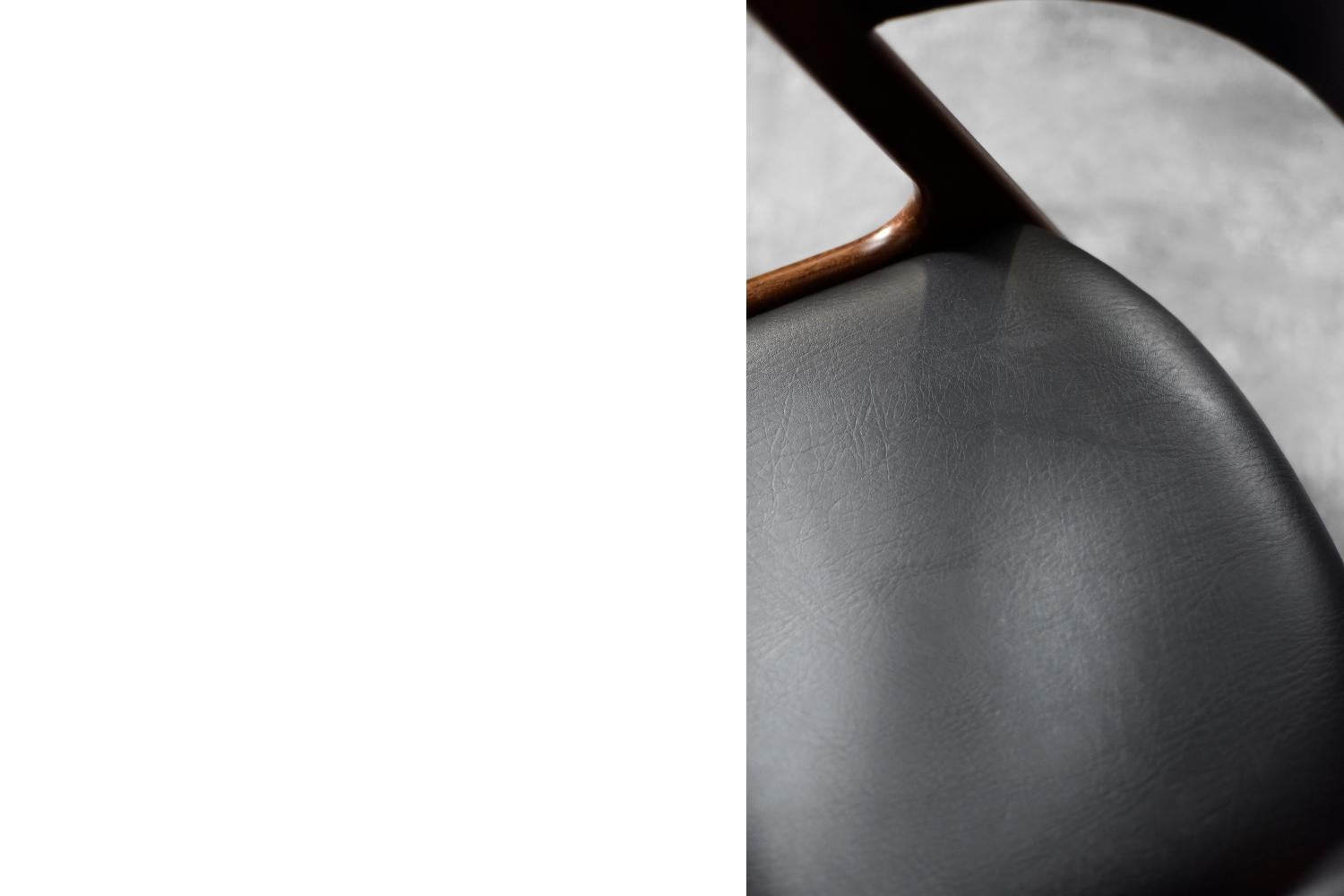 Vintage Silla de oficina danesa de teca moderna de mediados de siglo Modelo Fire de Kai Kristiansen en venta 8