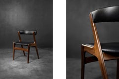 Vintage MidCentury Danish Modern Teak Office Chair Model Fire by Kai Kristiansen