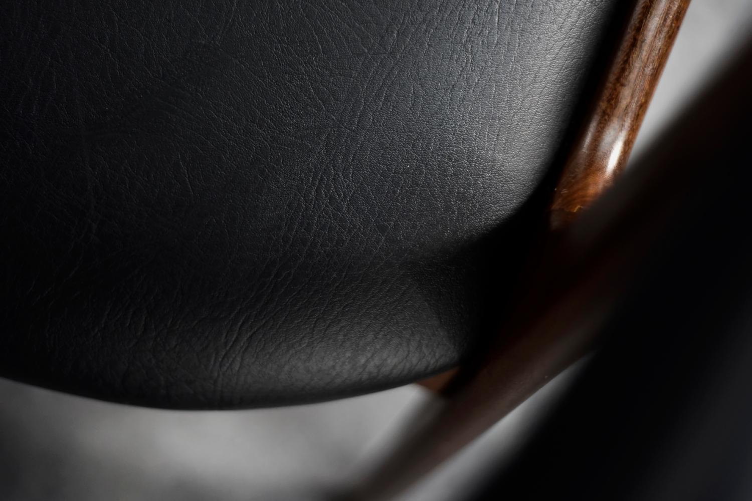 Vintage Silla de oficina danesa de teca moderna de mediados de siglo Modelo Fire de Kai Kristiansen mediados del siglo XX en venta