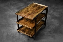 Vintage MidCentury DanishModern Rosewood Serving Trolley Ph23/2 by Poul Hundevad