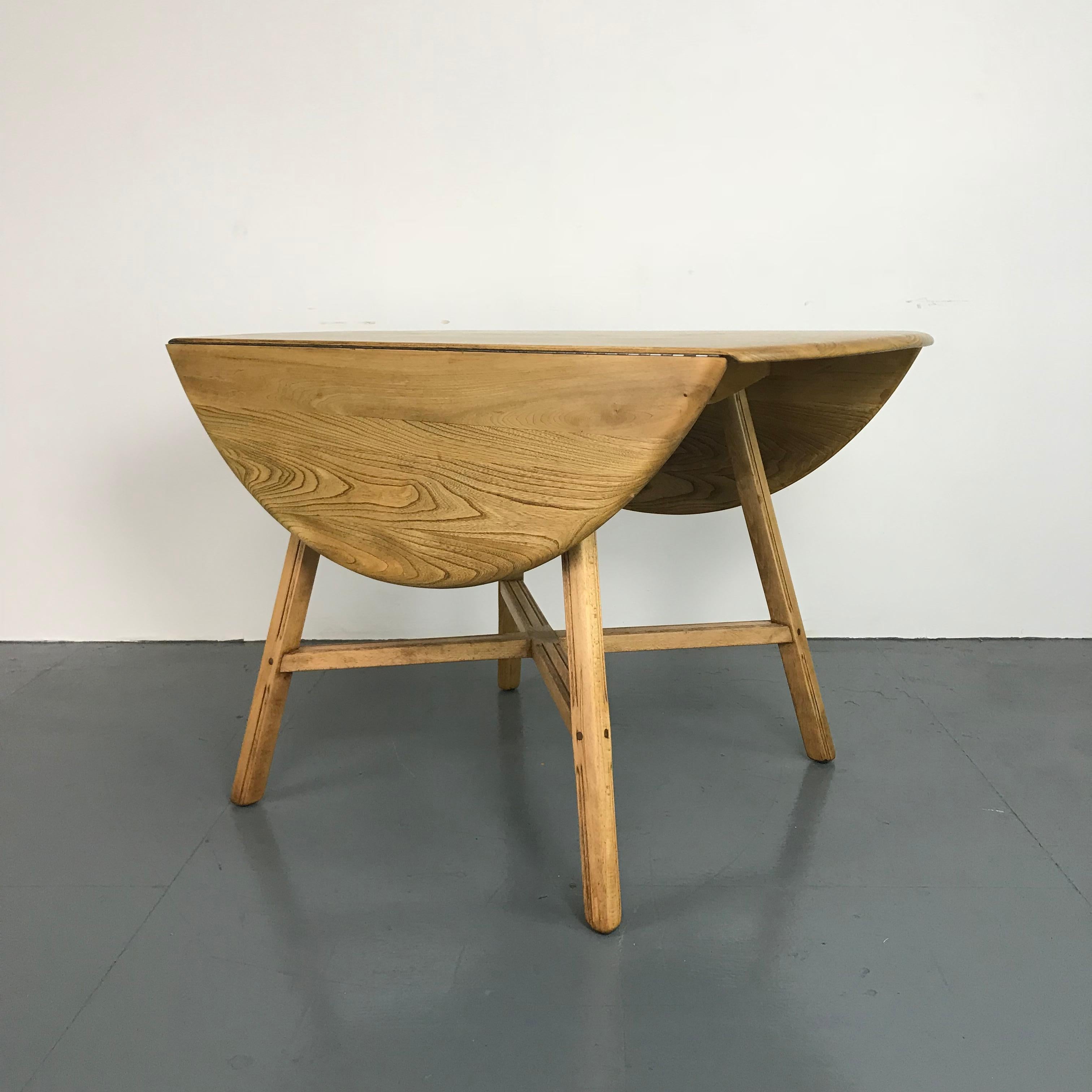 Vintage Midcentury Ercol Drop-Leaf Dining Table 2