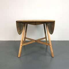 Vintage Midcentury Ercol Drop-Leaf Dining Table