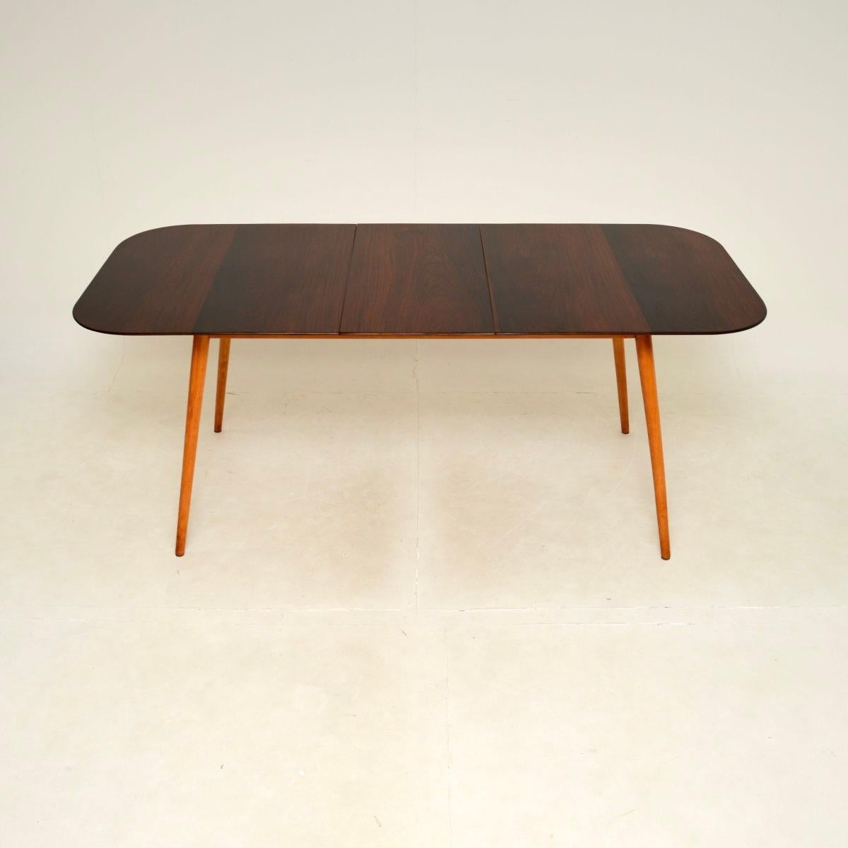 Mid-Century Modern Table à manger extensible Vintage Midcentury en vente