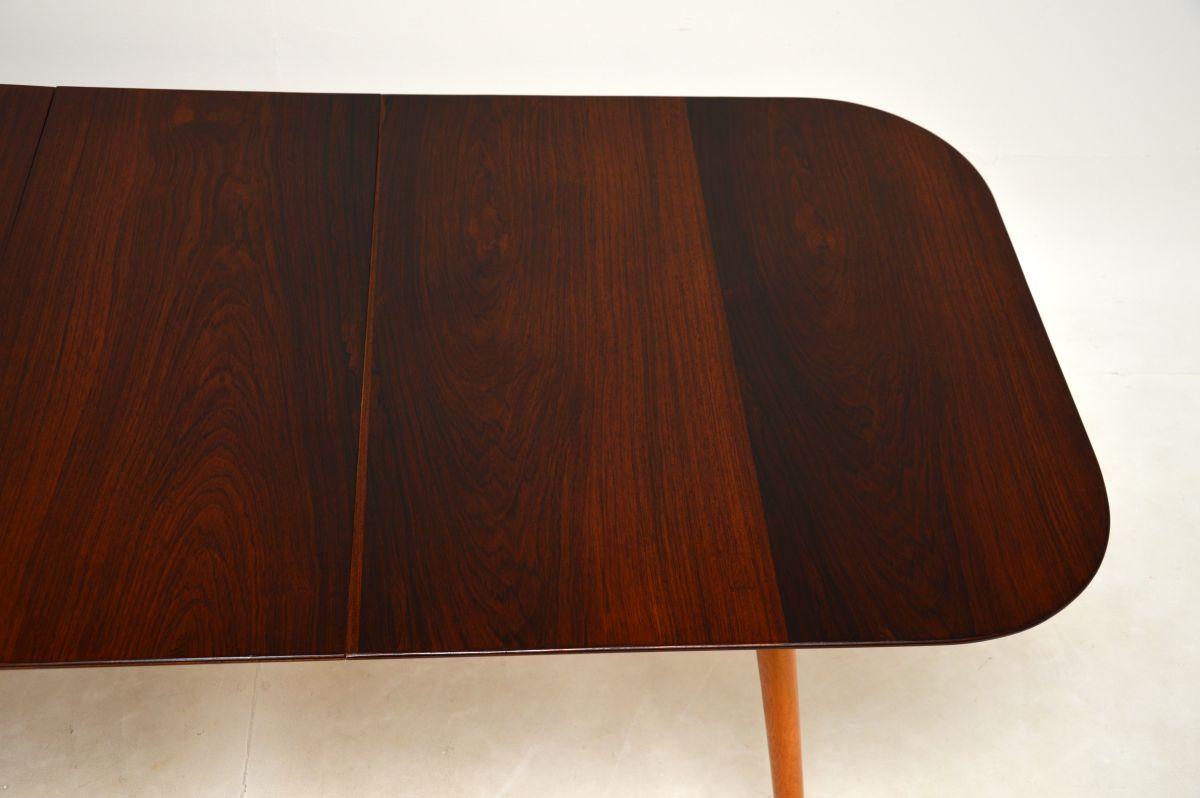 Milieu du XXe siècle Table à manger extensible Vintage Midcentury en vente