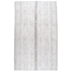 Alfombra plana vintage de mediados de siglo