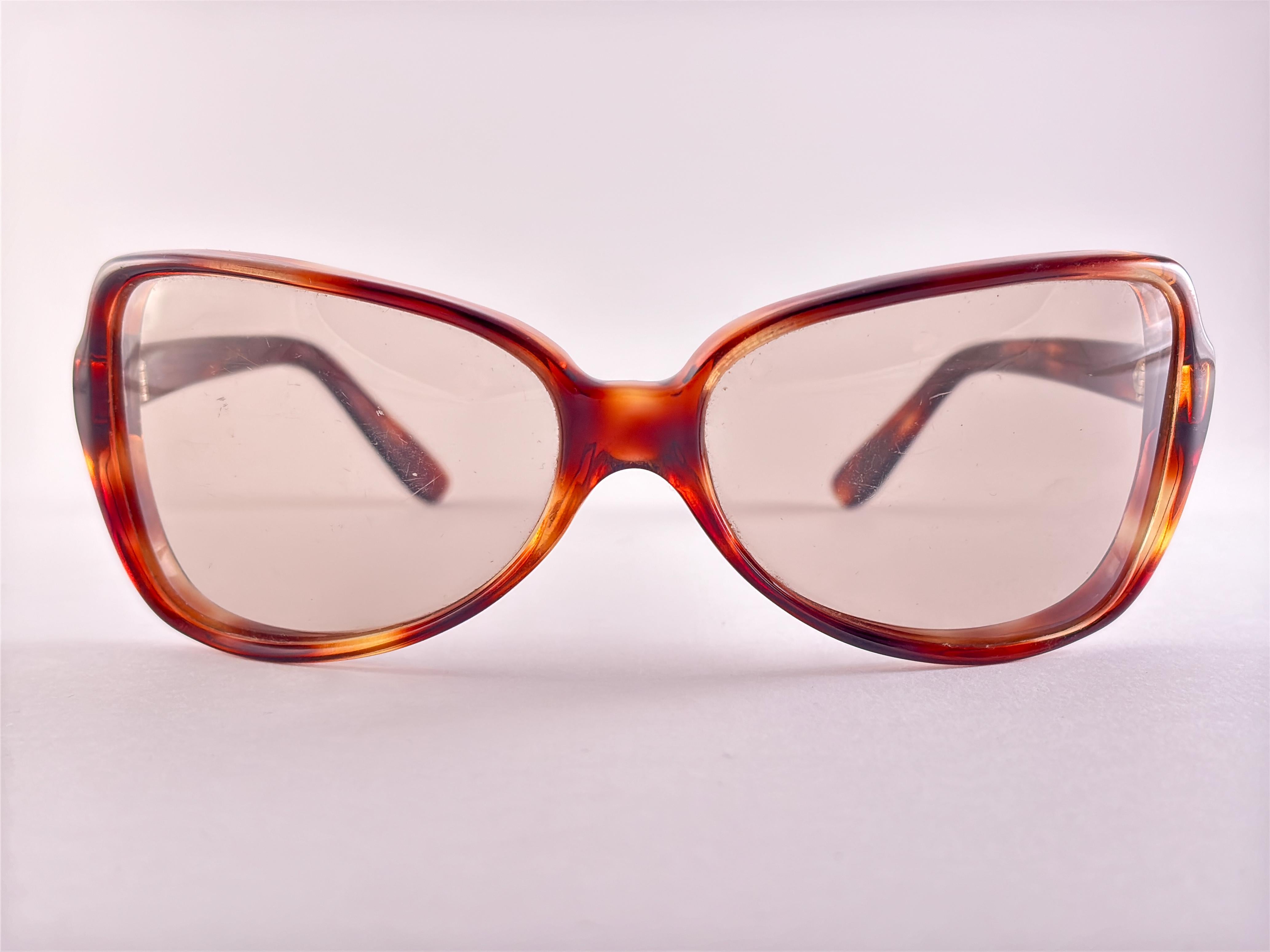 Occhiali da sole a mascherina Flavel Tartaruga Vintage Midcentury 1960's France in vendita 3