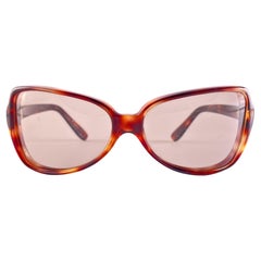 Vintage Midcentury Flavel Tortoise Wrap Around Mask Sunglasses 1960's France