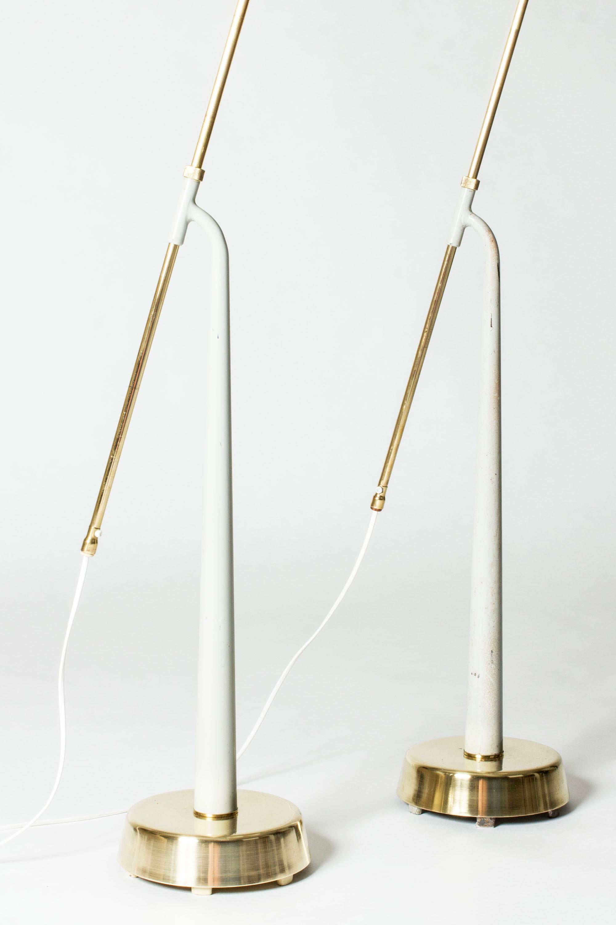 Scandinavian Modern Vintage Midcentury floor lamps, Hans Bergström, Sweden, 1950s For Sale