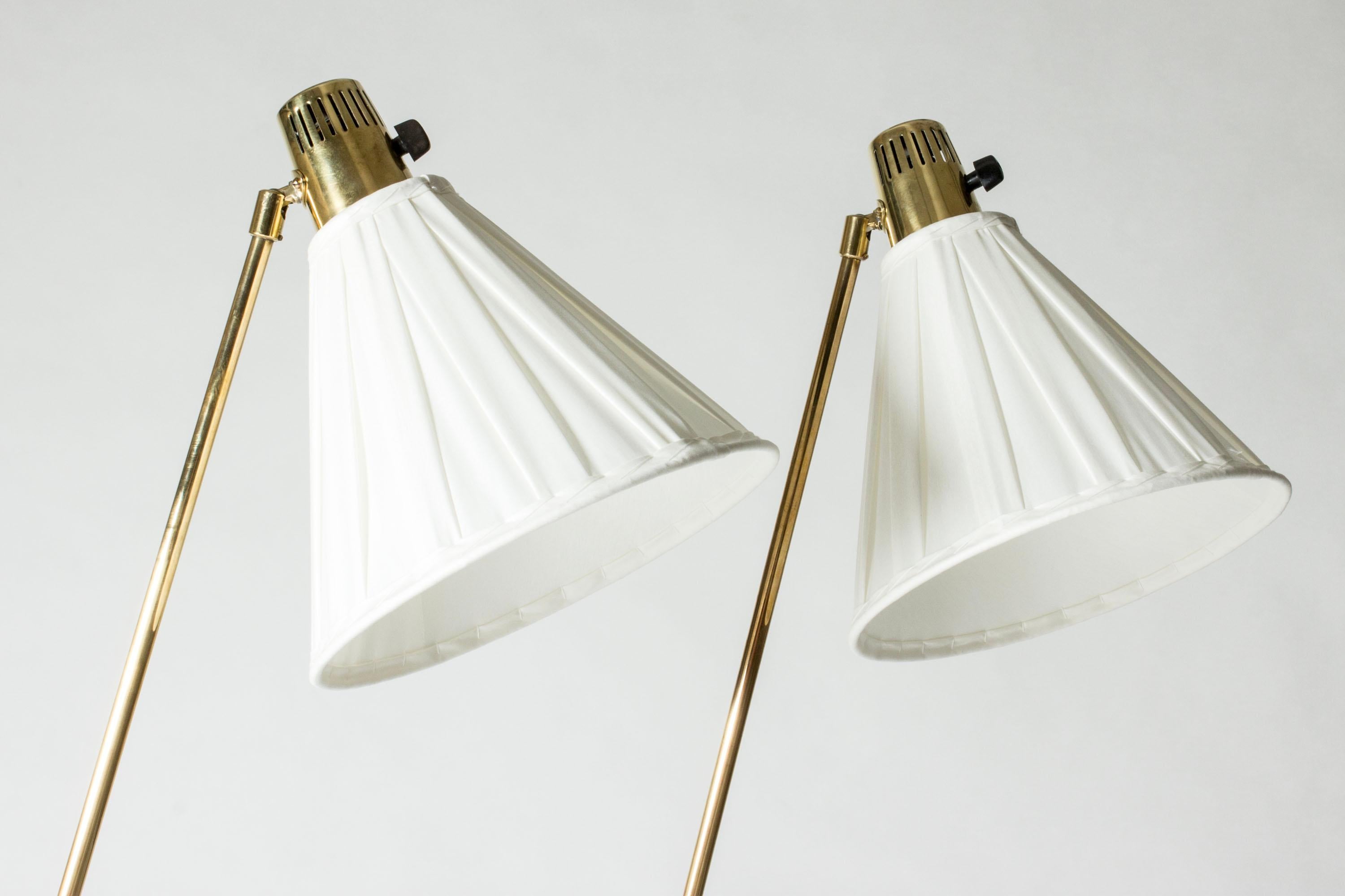 Swedish Vintage Midcentury floor lamps, Hans Bergström, Sweden, 1950s For Sale