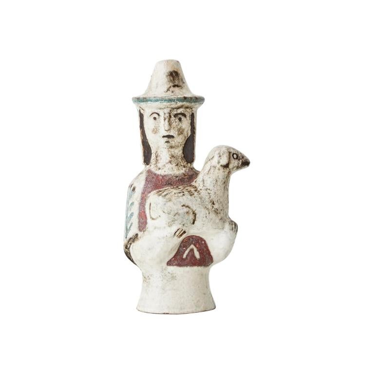 Vintage Midcentury French Ceramic Figure