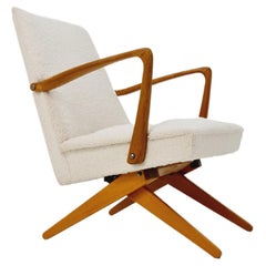 Vintage Midcentury German  Ciseaux à tissu Teddy  Fauteuil Wilhelm Knoll  1950