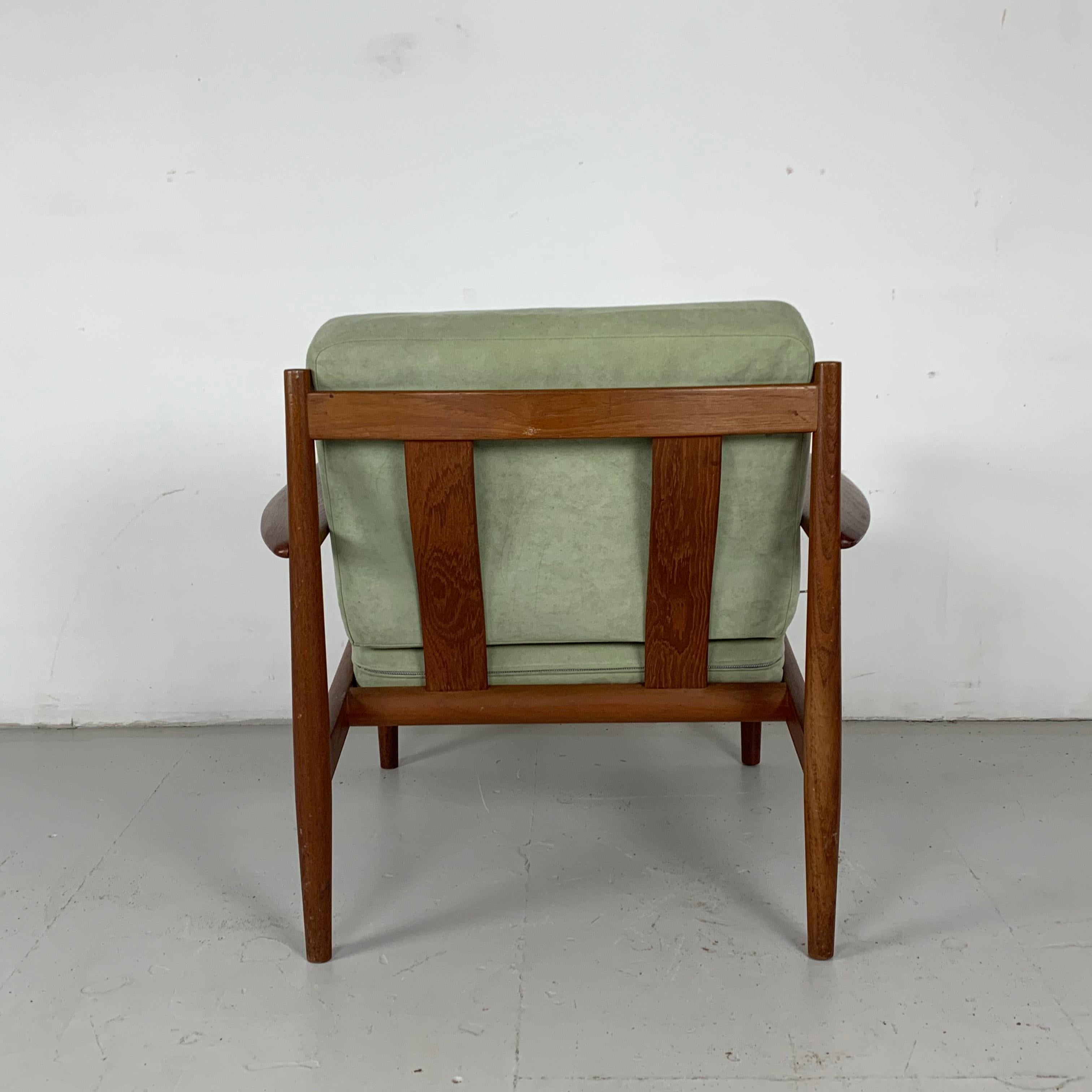 Vintage Midcentury Grete Jalk for France and Son Teak Lounge Chair For Sale 3