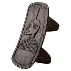 Retro MidCentury Hand Carved African Senofu Stool