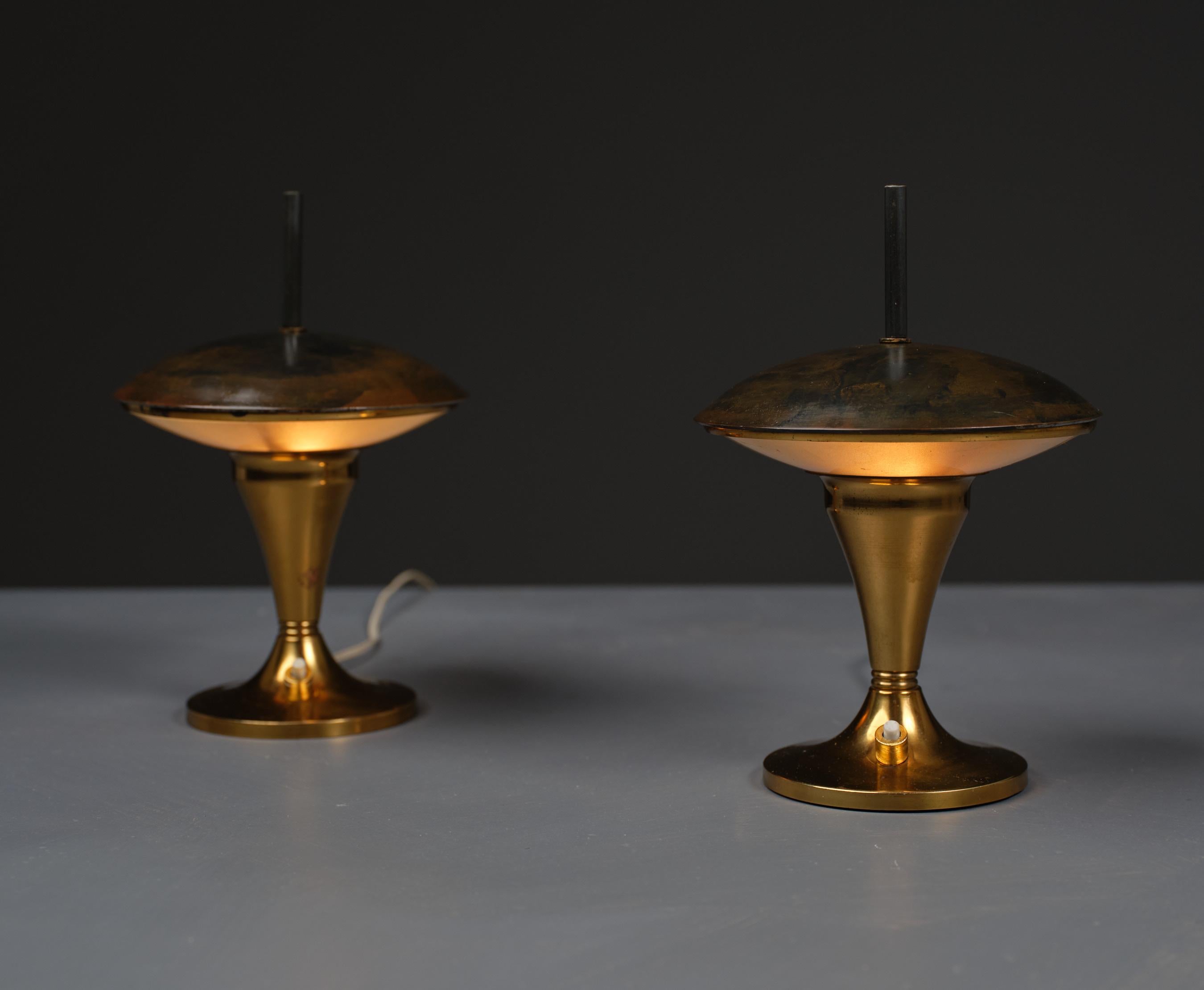 Vintage Midcentury Italian Table Lamps - Retro4M Restyled For Sale 1