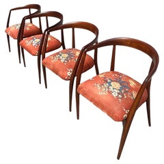 Laurence Peabody pour Richardson Nemschoff chaises de salle à manger vintage du milieu du siècle dernier