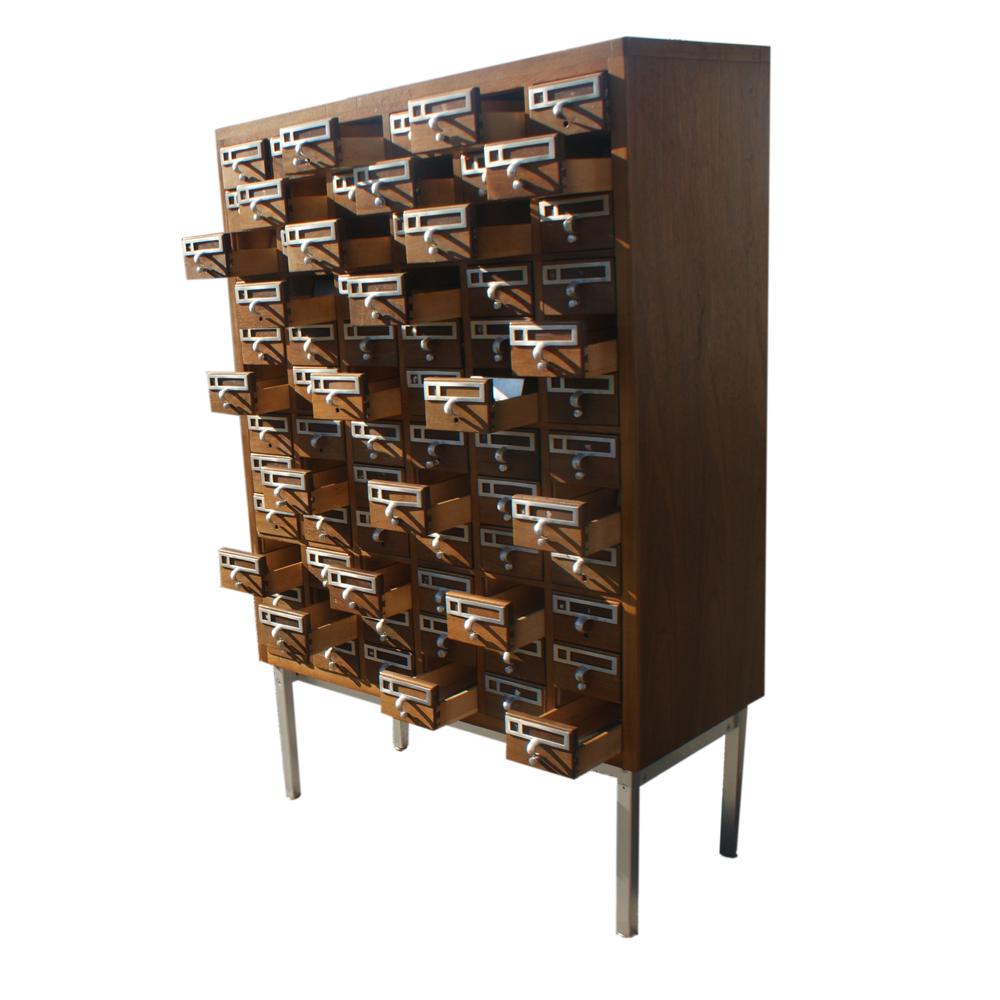 library card cabinet