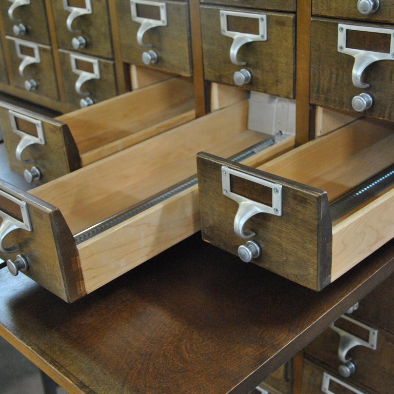Vintage Midcentury Library Card Catalogue at 1stDibs