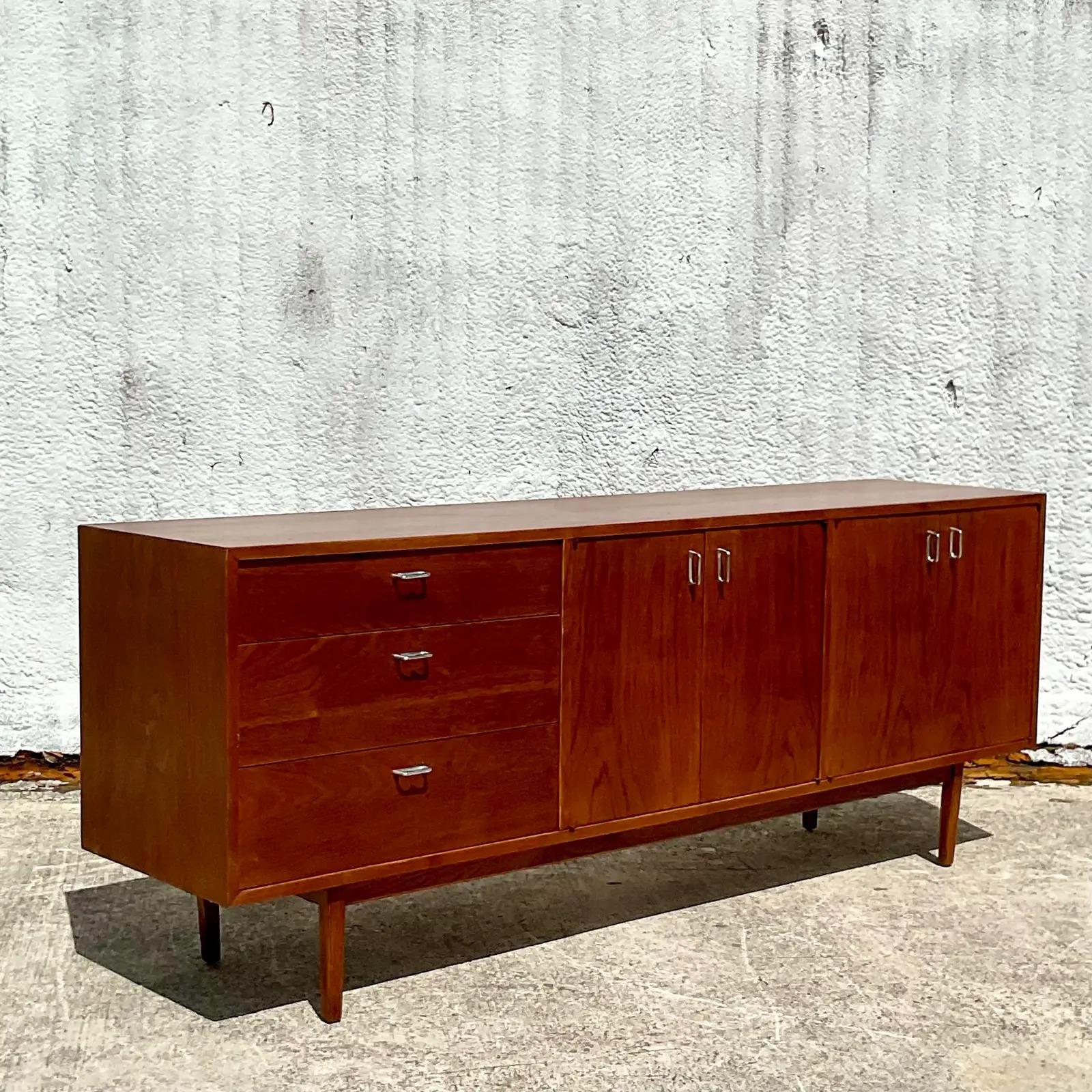 Vintage Midcentury Long Credenza at 1stDibs | vintage credenza