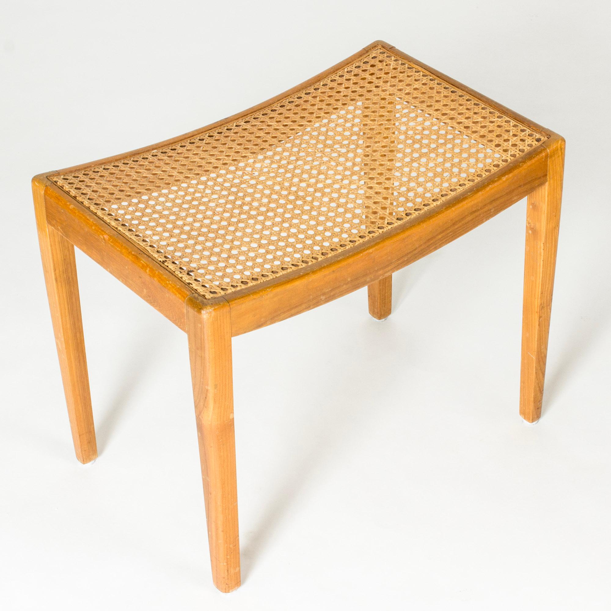 Vintage Midcentury Lounge Chair and stool, Margareta Köhler, Sweden, 1940s For Sale 3