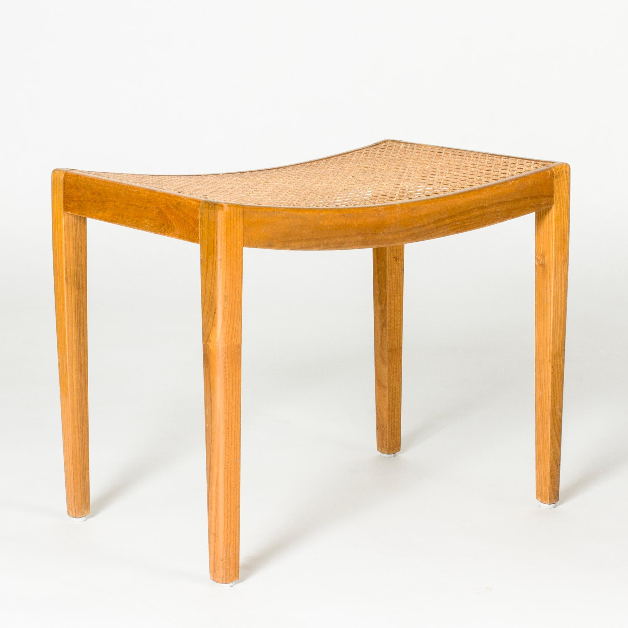 Vintage Midcentury Lounge Chair and stool, Margareta Köhler, Sweden, 1940s For Sale 4