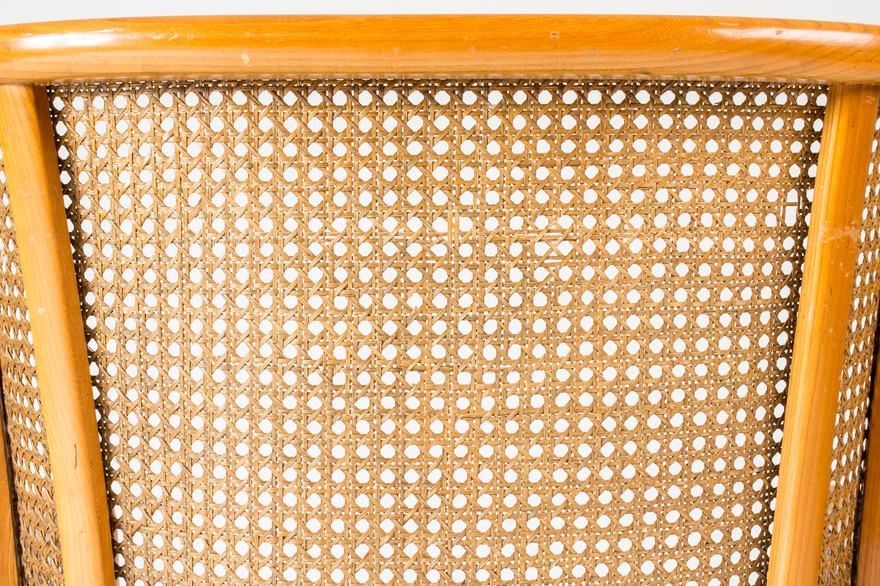 Vintage Midcentury Lounge Chair and stool, Margareta Köhler, Sweden, 1940s For Sale 2