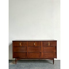 Vintage Midcentury Louvered Dresser