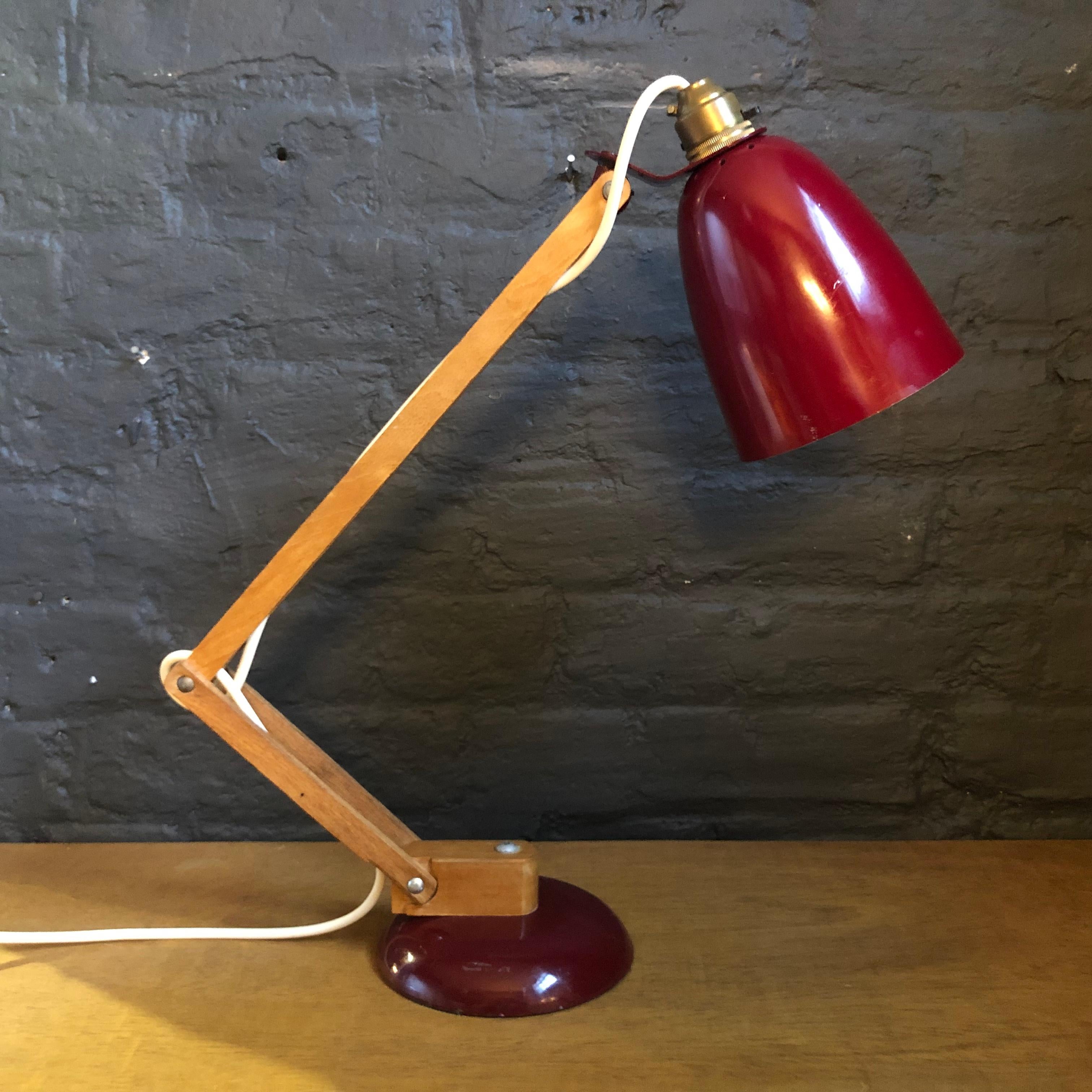 Vintage Midcentury Maclamp by Terence Conran Desk Lamp in Pastel Green (Englisch) im Angebot