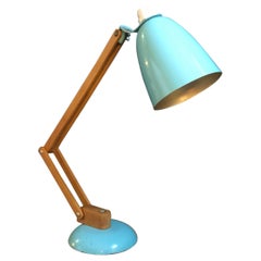 Vintage Midcentury Maclamp by Terence Conran Desk Lamp in Turquoise