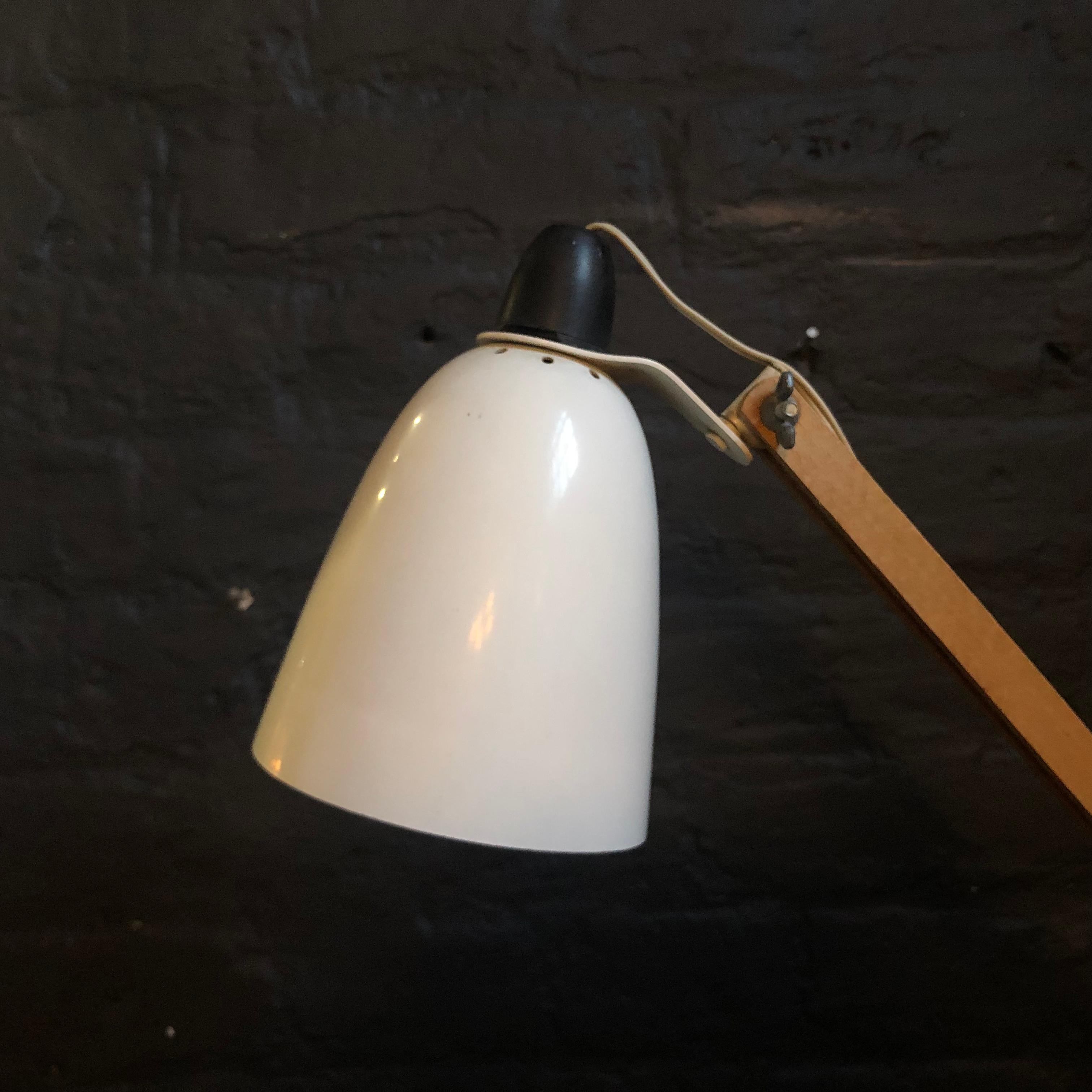 20th Century Vintage Midcentury Maclamp by Terence Conran Desk Lamp in White