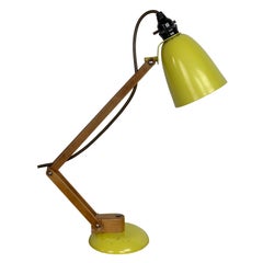 Vintage Midcentury Maclamp by Terence Conran Desk Lamp in Yellow