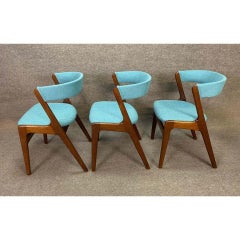Vintage Midcentury Mahogany Dining Chairs in the Manner of Kai Kristiansen
