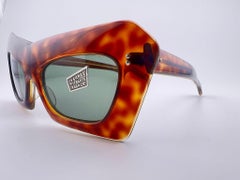 Vintage Midcentury Mask Medium Tortoise Sunglasses 1960 Made in France