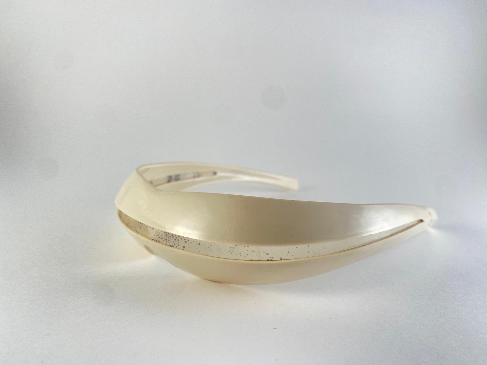 Gafas de sol Vintage Midcentury Mask Wrap Around Beige Frame Italy Made en venta 2