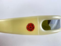 Vintage Midcentury Mask Wrap Around Frame Italy Made Sunglasses