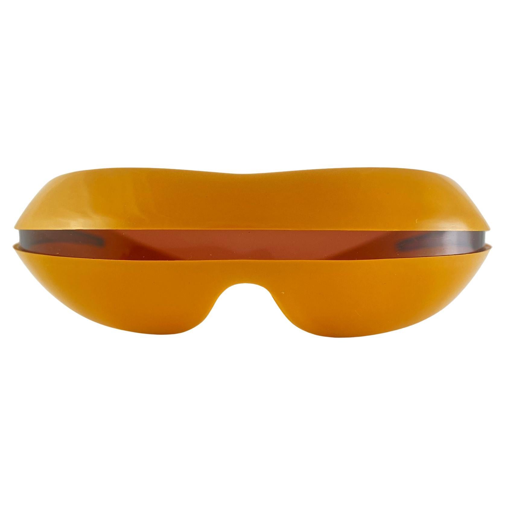Gafas de sol con montura envolvente Vintage Midcentury Mask Made in Italy