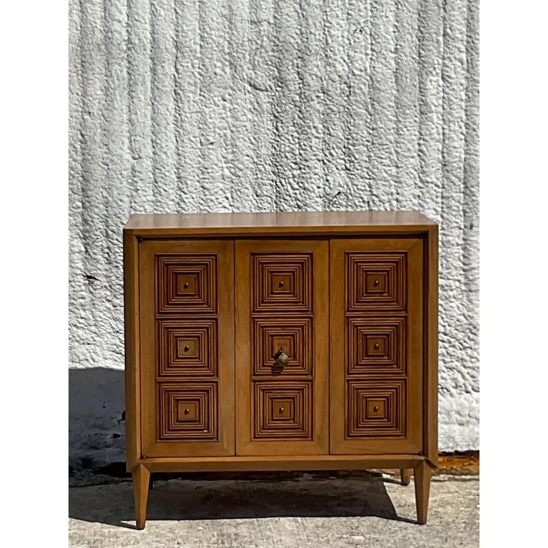 Vintage Midcentury Millwork Dry Bar After Drexel For Sale at 1stDibs