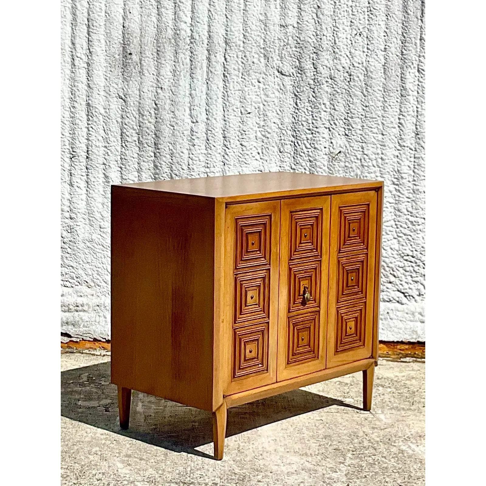 Vintage Midcentury Millwork Dry Bar After Drexel For Sale at 1stDibs