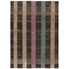 Vintage Midcentury Minimalist Flat-Weave Rug