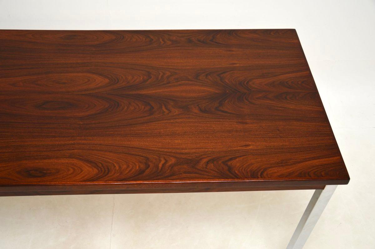 Cromo Scrivania vintage del Midcentury Modern in vendita