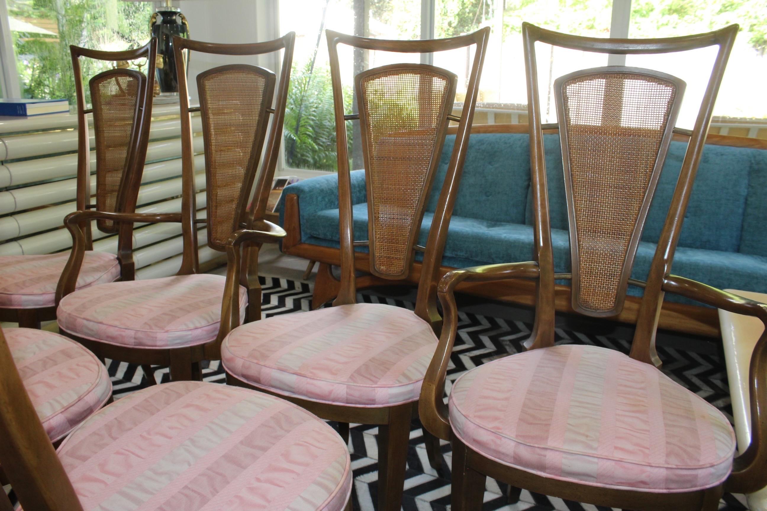 20ième siècle Vintage Midcentury Modern The Moderns Chairs Dining Set of 6 en vente