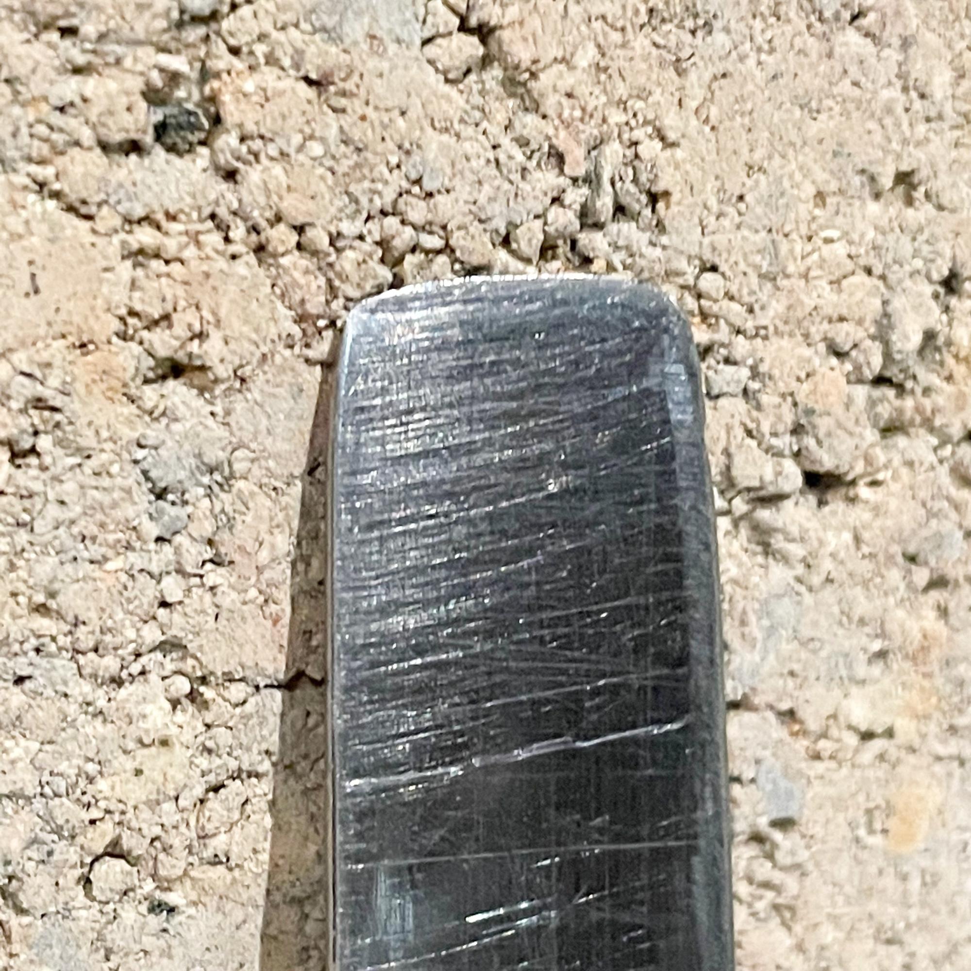 Italian Vintage Midcentury Modern Stainless Steel Bread Knife Stamped Capri Italy For Sale