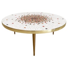 Vintage Midcentury Mosaik Fliese Couchtisch